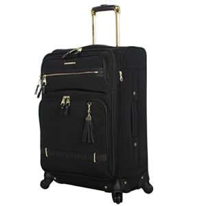 Lightweight Expandable Softside Suitcase Spinner Wheels