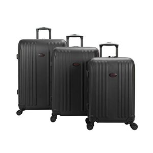 Moraga 3-Piece Hardside Spinner Set, Black