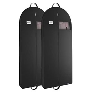 Black Garment Bag for Travel and Storage for Folding for Suits