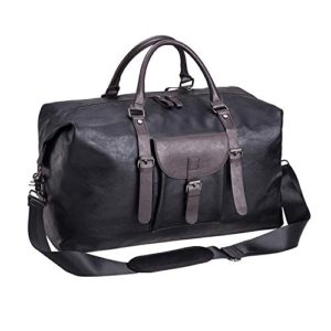 Large Carry On Leather Travel Duffel Bag