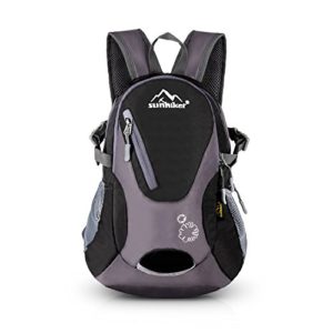 Lightweight Black Hiking Backpack Sunhiker Water Resistant