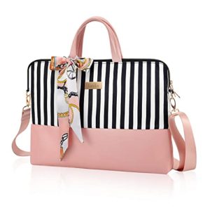 Pink stripes Laptop Bag 15.6-Inch Carrying