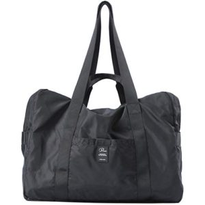 Black Foldable Travel Sports Duffel Bag