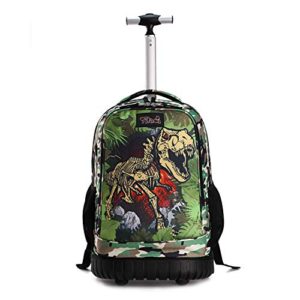 Travel Dinosaur Rolling Backpack