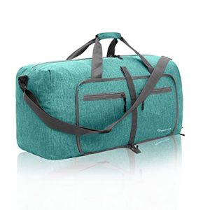 Mint Green 65L Packable Shoes Compartment Duffle Bag