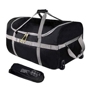 Foldable Large Duffle Bag with Rollers