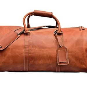 Leather Duffel Bags Travel Overnight