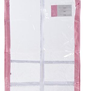 Clear Plastic Garment Bag with Pockets