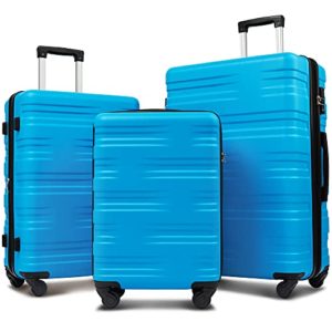 Flieks Luggage Sets TSA 3 Piece Spinner Suitcase