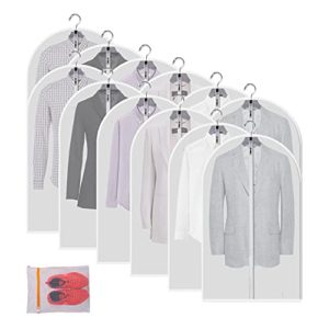 MsKitchen Clear Garment Bags Clothes Covers