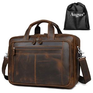 Brown Duffel Bag Laptop Bag fits 15.6 inches