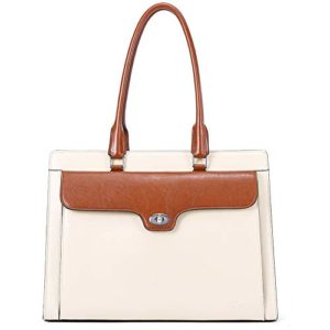 CLUCI Genuine Oil Wax Leather Briefcase for Women