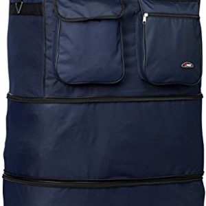 40" Navy Blue Rolling Wheeled Duffle Bag Spinner Suitcase Luggage