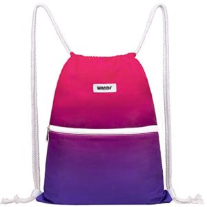 Drawstring Backpack String Bag Water Resistant
