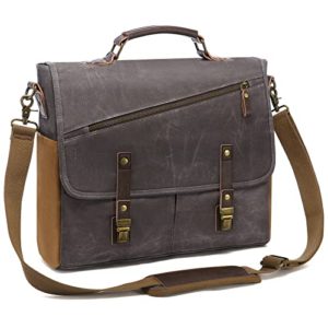 Men Messenger Bag Waterproof Canvas Briefcase
