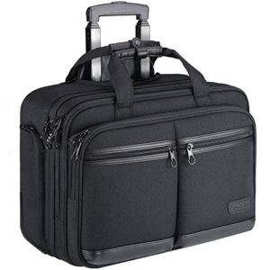 KROSER Rolling Laptop Bag Premium Rolling Briefcase