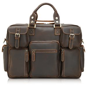 Polare Vintage Full Grain Leather 18” Briefcase