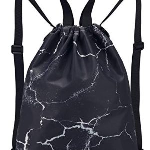 Black Drawstrings Gym Backpack