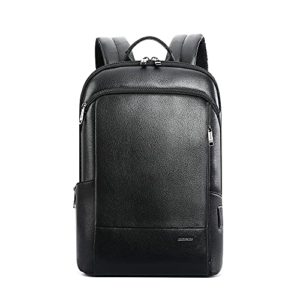 BOPAI Unisex Leather Backpack for 15.6 inch