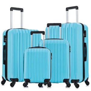 Luggage Sets 4 Piece with Spinner Wheel Hardshell