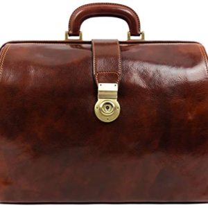 Leather Doctor Bag Purse Medical Handbag