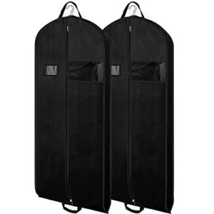 Travel Black Garment Bags Suit, Coat, Dress Bags