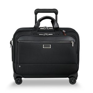 Black Large Rolling Briefcase