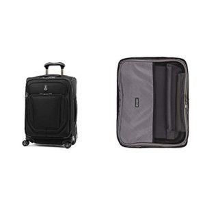 Jet Black Expandable Spinner Wheel Luggage