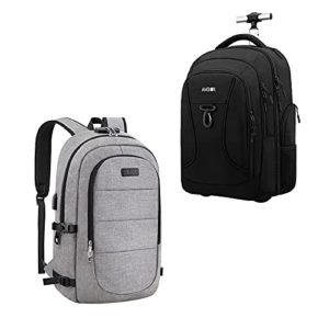 Anti Theft Laptops Backpack + AMBOR Rolling Backpack