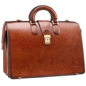 Banuce Vintage Leather Briefcase for Men