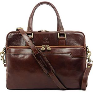 Brown Satchel Bag Laptop Bag Full Grain Briefcase