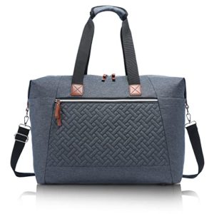 Dark gray Travel Duffel Tote with Shoe Bag