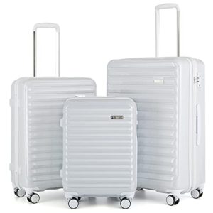 Coolife Luggage Suitcase 3 Piece Set