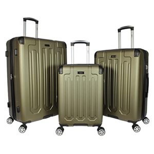 Dejuno Tutin 3-Piece Hardside Spinner Luggage Set