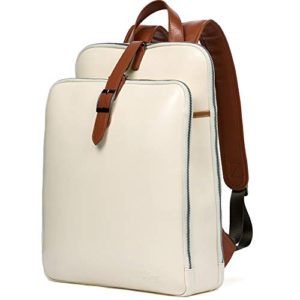 Laptop Backpack Purse Leather Vintage Large Shoulder
