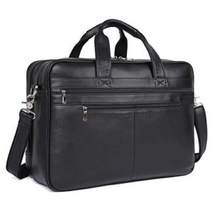 Black 17 Inch Laptop Briefcase Messenger Shoulder Bag