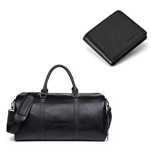 Leather Travel Duffel Bag Gym Sports