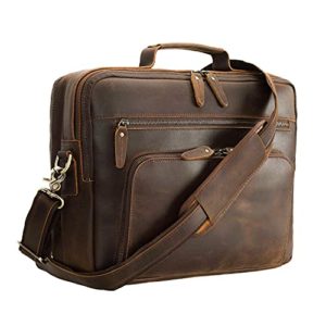 Polare 15.7" Leather Briefcase for Men