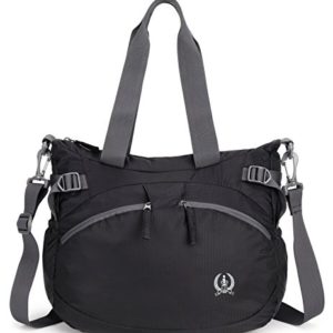 Black Small Gym Tote Shoulder Bag