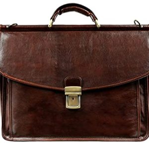 Leather Briefcase for Men Handmade Italian Bag