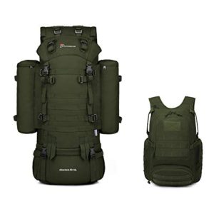 Green Tactial Backpack 75L+25L
