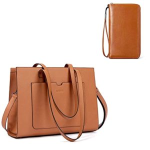 Brown Briefcase 15.6 inch Laptop Tote Bag