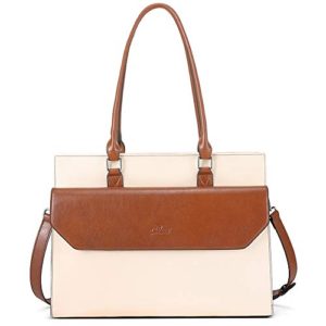 CLUCI Briefcase for Women Oil Wax Leather Vintage