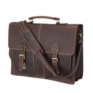 Polare Full Grain Leather 16" Messenger Bag