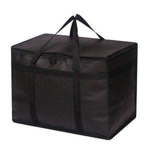 Reusable Grocery Bags with Sturdy Zipper Reinforced Bottom & Handles