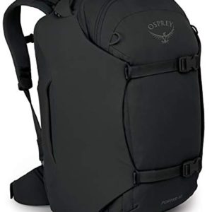 Black One Size Travel Backpack