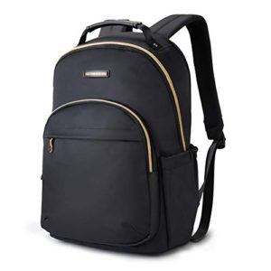 Black Laptop Backpack for Work Travel