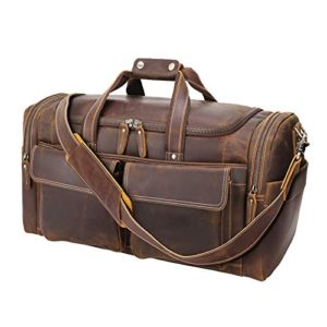 Leather Duffle Bag Travel Bag Full Grain