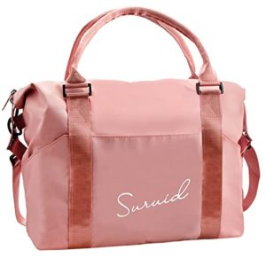 Suruid Travel Duffel Bag Sports Tote Gym Bag for Women