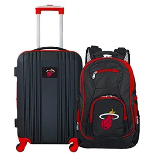 Denco Miami Heat 2-Piece Luggage Set